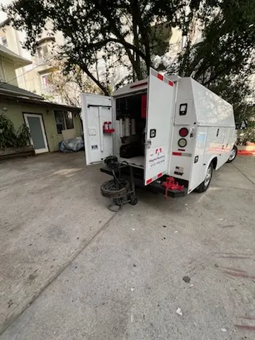 Magnet Plumbing service vehicle on-site for Slab Leak Repair in Citrus